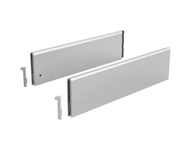 Hettich ARCITECH TOPSIDE 450 H=124 СЕРЕБРИСТЫЙ КОМПЛЕКТ НАДСТАВОК НА БОКОВИНУ СТАЛЬ (9122953)