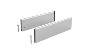 Hettich ARCITECH TOPSIDE 450 H=124 СЕРЕБРИСТЫЙ КОМПЛЕКТ НАДСТАВОК НА БОКОВИНУ СТАЛЬ (9122953)