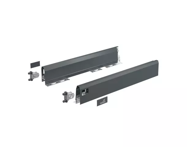 Hettich ArciTech Антрацит Боковины 450 H94 (соединители+заглушки) (9150488)