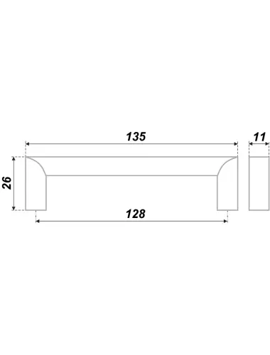 RS052BSN.4/128 (Ручка мебельная) - 1