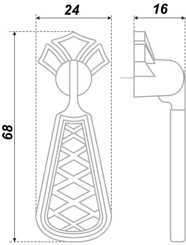 RC413BAB.3 (Ручка мебельная) - 1