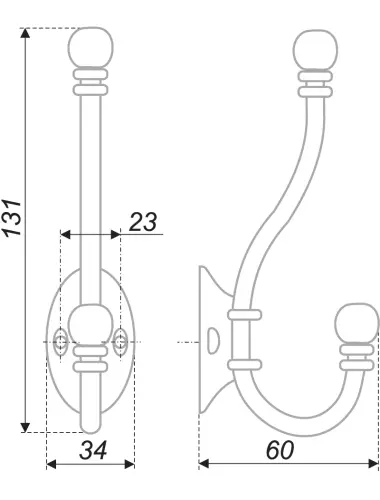 K209AB.6 (Крючок мебельный) - 1