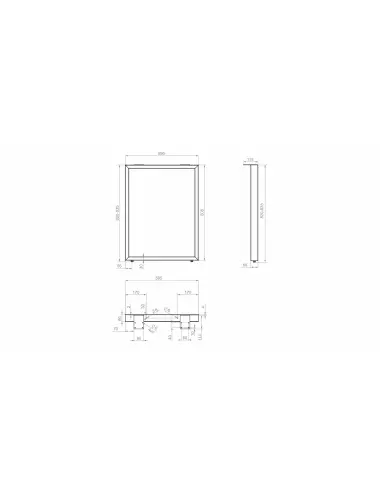 N320BL.1/820 Опора офисная PORTAL - 2