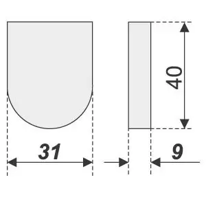 Накладка для петли H16CP - 2