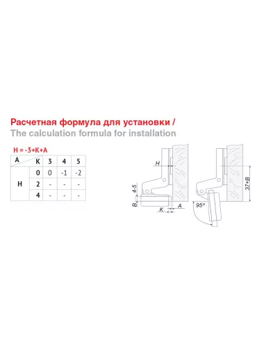 Петля BOYARD H505C/2610 стекл. дв. с доводч - 2