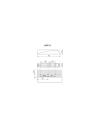 AMF16/GRPH Накладка открытого монтажа - 1