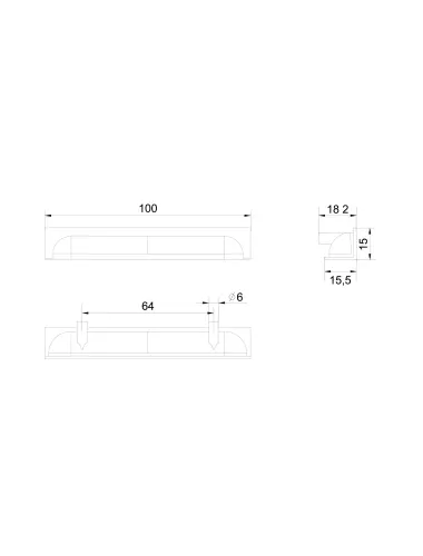 RT020BL.1/000/100 (Ручка мебельная) - 3