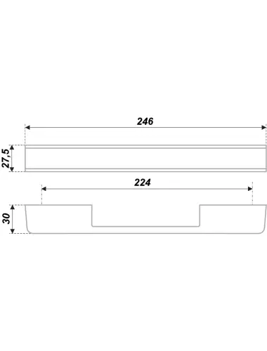 RS266CP/BL.4/224 (Ручка мебельная) - 1