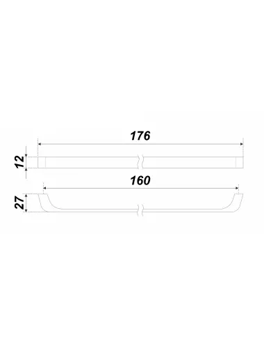 RS219BSN.4/160 (Ручка мебельная) - 1