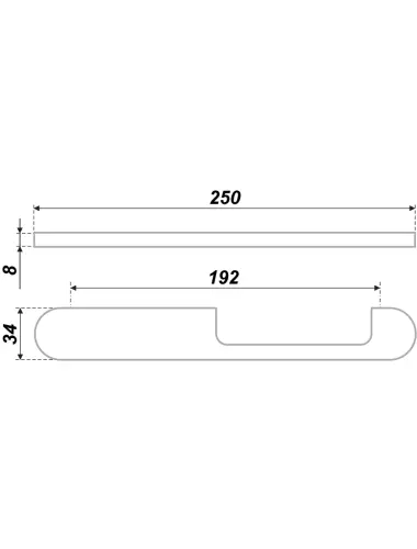 RS256SC.4/192 (Ручка мебельная) - 1