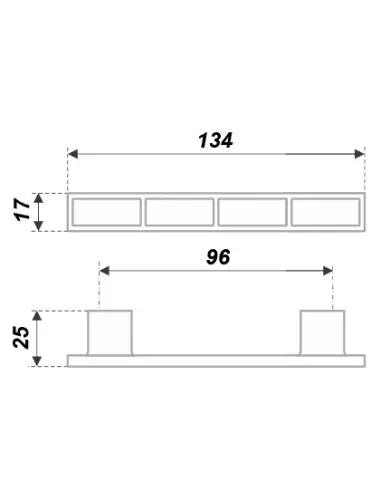 RS282CP/MC4.4/96 (Ручка мебельная) - 1