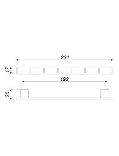 RS282CP/MC7.4/192 (Ручка мебельная) - 1