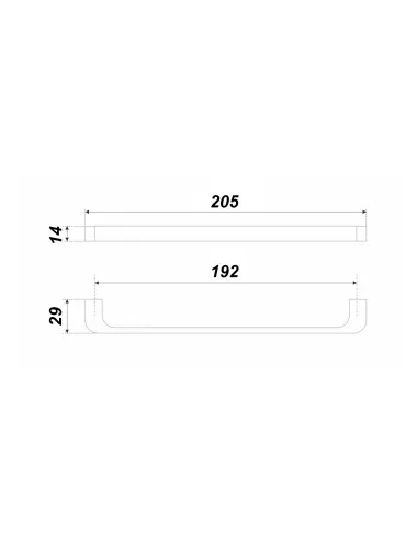 RS287BSN.4/192 (Ручка мебельная) - 1