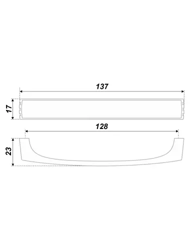 RS080SC.4/128 (Ручка мебельная) - 1