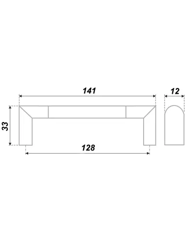 RS054CP/SC.4/128 (Ручка мебельная) - 1