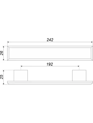 RS061BL/AL.4/192 (Ручка мебельная) - 1