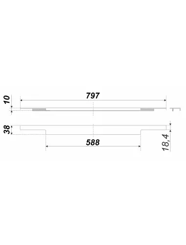 RT009SST.1/000/800 (Ручка мебельная) - 2