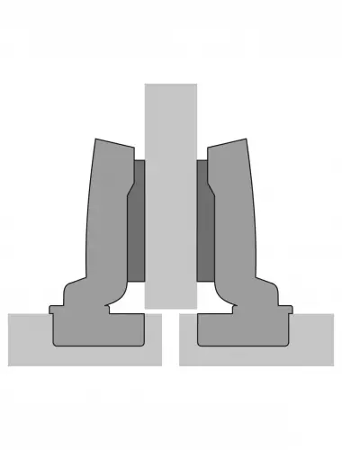 Hettich ПЕТЛЯ SENSYS 8675, УГОЛ 110ГР, ЧАШКА TH52D35, НА СРЕДНЮЮ СТЕНКУ(B3) (9073663) (9071314) - 3