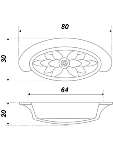 RS416BAZ.3/64 (Ручка мебельная) - 1