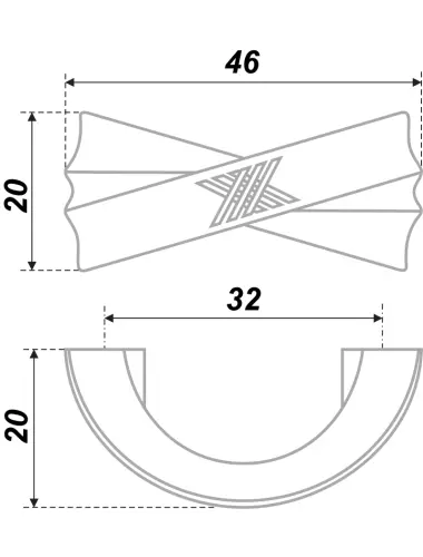 RS422EAB.4/32 (Ручка мебельная) - 1