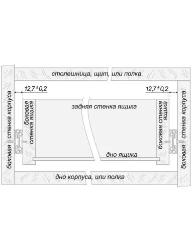 Направляющие BOYARD ПВШ (45) 400 (DB4501Zn/400) - 2