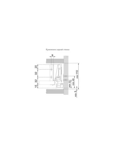 Старт SBH43/W Держатель передней стенки SB08 - 1