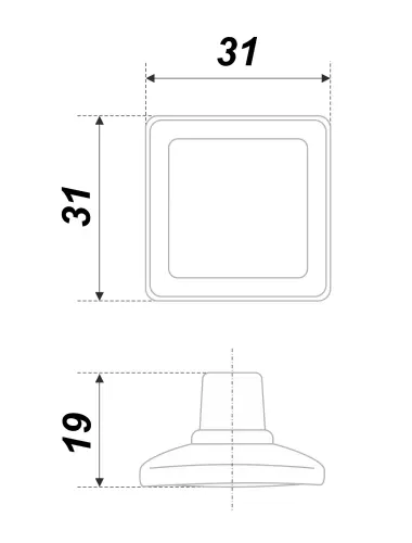 RC113BAZ.4/W (Ручка мебельная) - 1