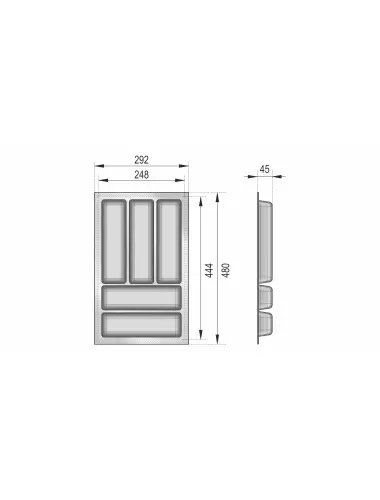 PC14/W/292x480 Поддон пластиковый - 5