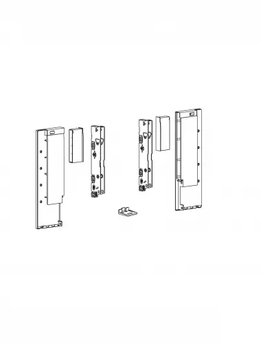 Hettich СОЕДИНИТЕЛИ ПЕРЕДНЕЙ ПАНЕЛИ ВНУТР. КОРОБА AVANTECH YOU INLAY,H187,АНТРАЦИТ (9257659) - 1