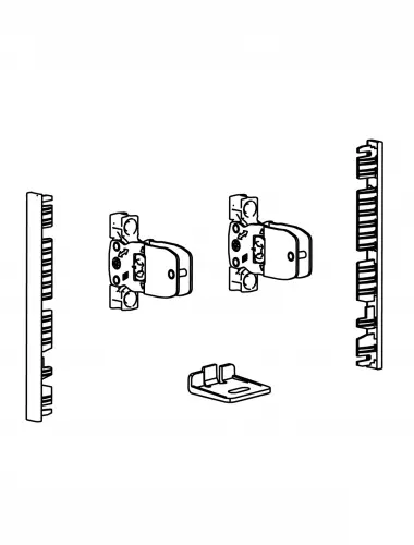 Hettich AVANTECH YOU Соединитель передней панели внутр. ящика H101 Белый (9257615) - 1