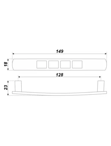 RS071CP.4/128 (Ручка мебельная) - 1