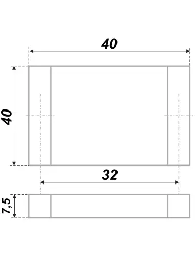 RS076SC.3/32 (Ручка мебельная) - 1