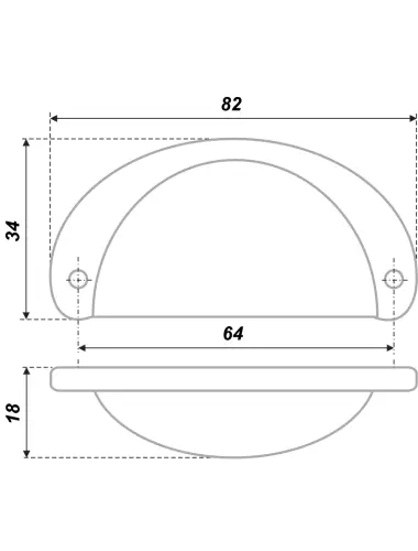 RS092AB.15/64 (Ручка мебельная) - 1