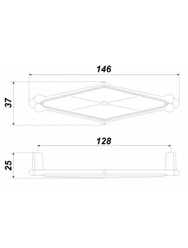 RS118MAB.4/128/Bg (Ручка мебельная) - 1