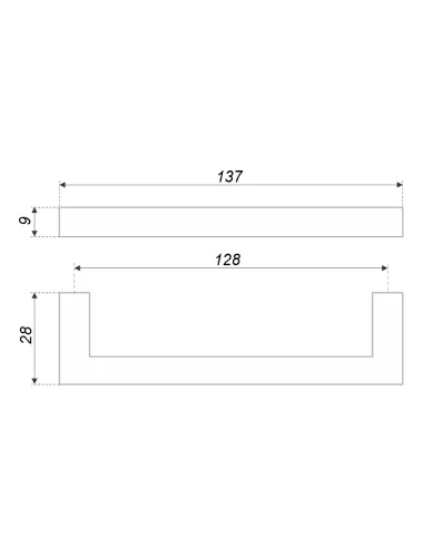 RS043BL.4/128 (Ручка мебельная) - 1