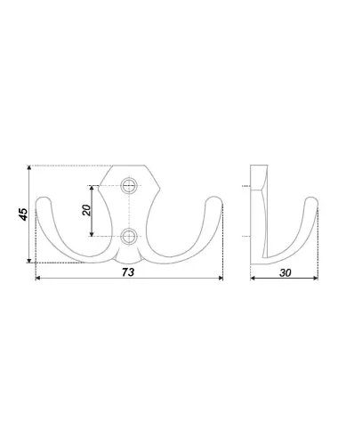 K203BL.2=  (Крючок мебельный) - 1