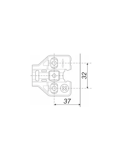 Петля BOYARD H5012BN H=2 планка с эксцентриковой регулировкой - 1