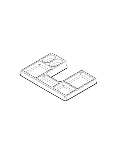 Hettich Орг ORGATRAY 510, NL350+,KB550+, ПЛАСТИК,АНТРАЦИТ (9207047) - 1