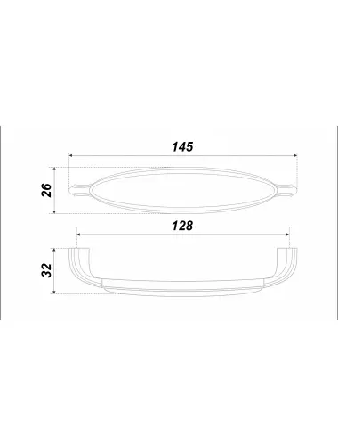 RS124MAB.4/128/Bg (Ручка мебельная) - 1