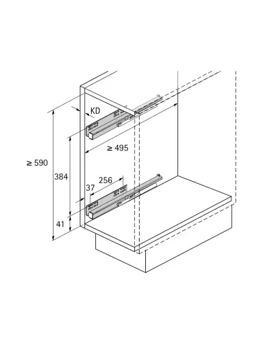 Hettich Корзина 150 Cargo IQ plus серебристый (9077588) - 1