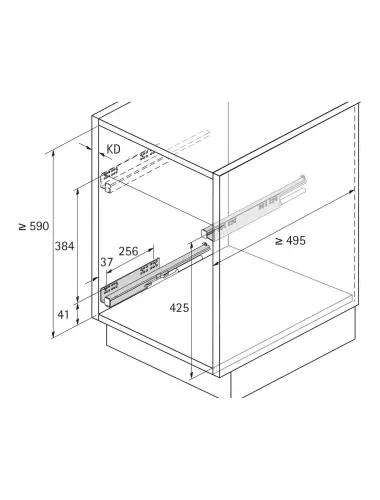 Hettich Корзина 200 Cargo IQ plus серебристый (9065857) - 1