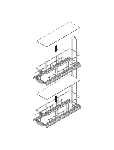 Hettich Корзина 200 вставка для Cargo IQ plus мм, прозрачная (9065861) - 2