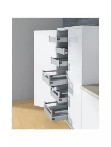 Hettich ArciTech Боковины 270 H94 серебристый (соединители+заглушки) (9150613) - 1