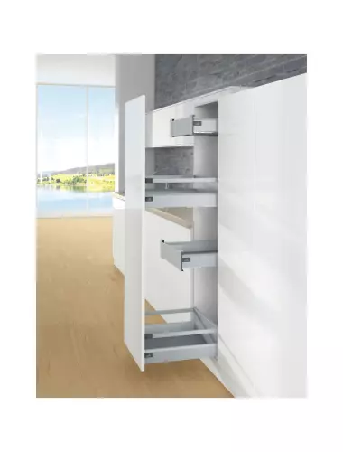 Hettich ArciTech Боковины 450 H126 серебристый (соединители+заглушки) (9150626) - 2