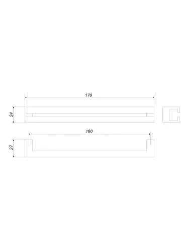 RS273W.3/160 (Ручка мебельная) - 3