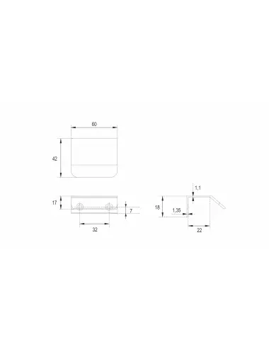 RT013BL.1/32= (Ручка мебельная) - 1