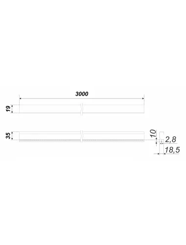 RP002BL.1/000/3000 (Ручка мебельная) - 2