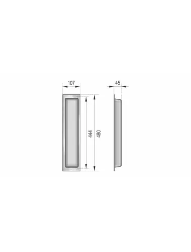 PC10/W/107x480 Поддон пластиковый - 5