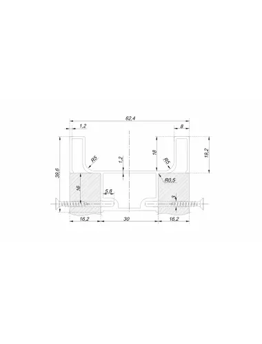 RP053W.1/000/2900 (Ручка мебельная) - 2