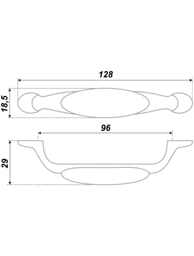 RS113AB.3/96/W02= (Ручка мебельная) - 1